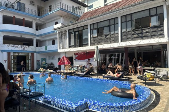 Nana Backpacker Hostel in Vang Vieng, Laos, where Jones and Morton-Bowles stayed.