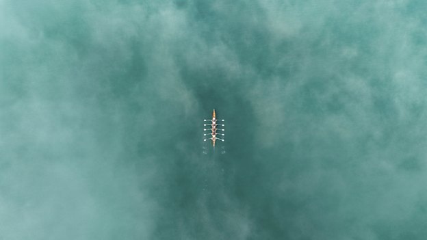1st place: Azim Khan Ronnie, Bangladesh. Gliding through Serenity - A rowing team on Lake Zurich, Switzerland.