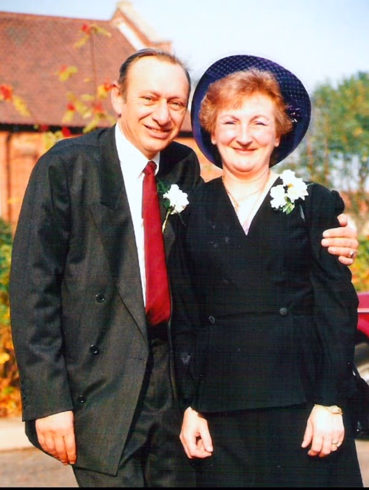 Elizabeth McBride with her husband