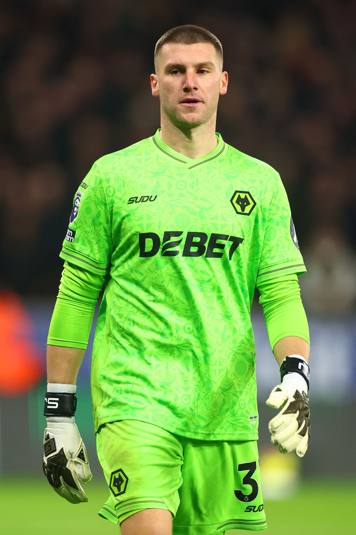 WOLVERHAMPTON, ENGLAND - DECEMBER 08: Sam Johnstone of Wolverhampton Wanderers looks on during the Premier League match between Wolverhampton Wanderers and Manchester United at Molineux on December 08, 2025 in Wolverhampton, England. (Photo by Chris Brunskill/Fantasista/Getty Images)