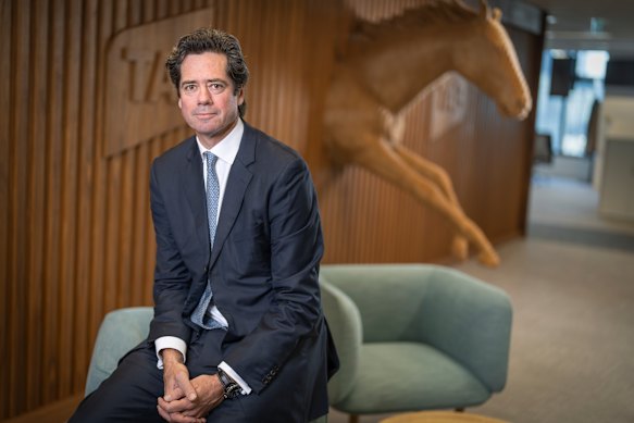 TAB boss Gillon McLachlan remains an intriguing figure in AFL circles.