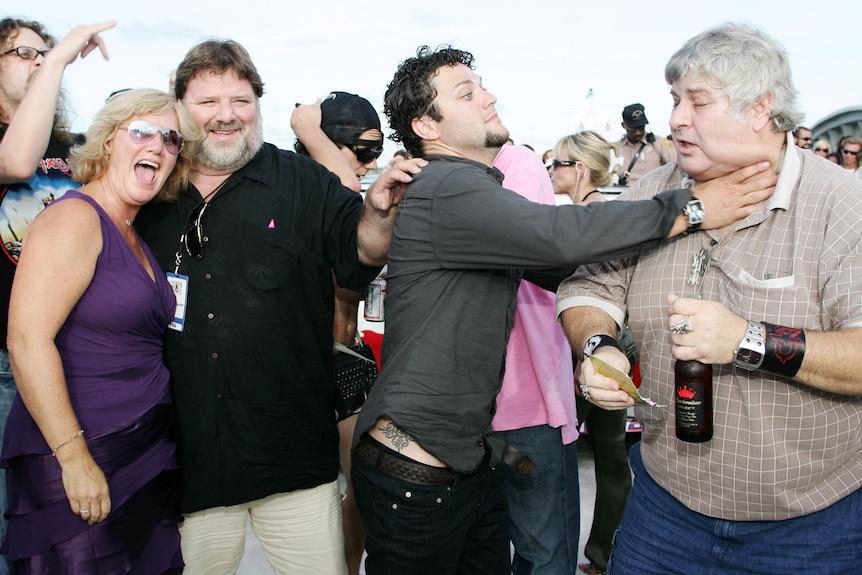 April Margera, Phil Margera, Bam Margera and Don Vito of "Viva La Bam"