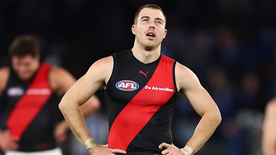Zach Merrett’s future at Essendon is uncertain.