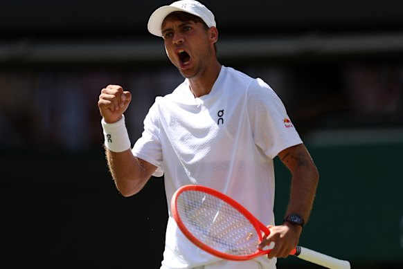 Flavio Cobolli outplayed de Minaur in their fourth-round Wimbledon clash.
