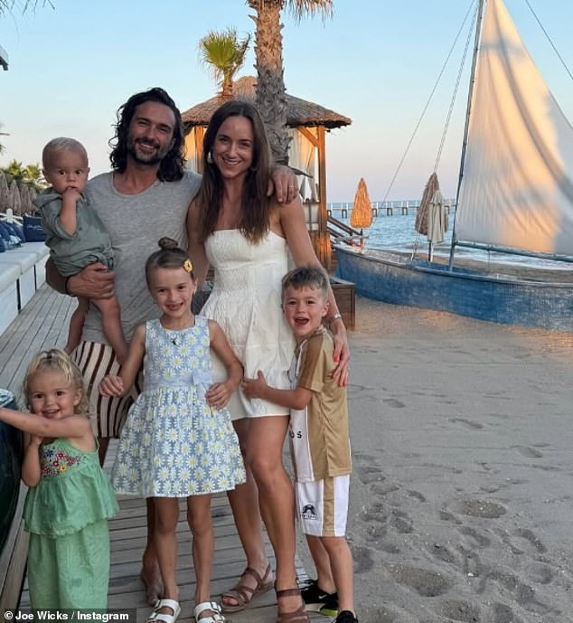 Joe and his wife Rosie have four children together: Indie, eight, Marley, six, Leni, four, and Dusty, two