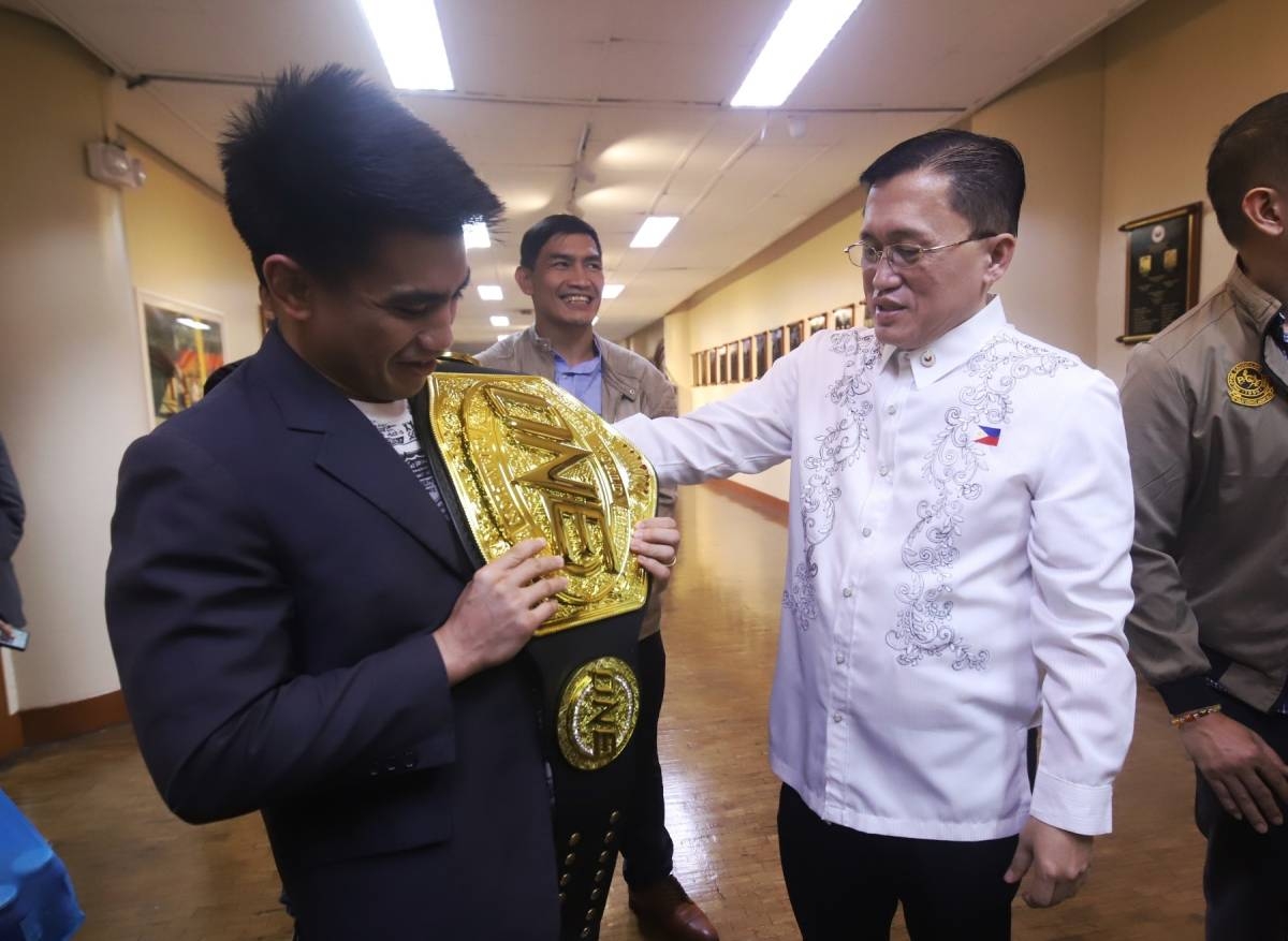 Bong Go files resolution honoring Joshua Pacio for successful ONE Strawweight MMA world title defense