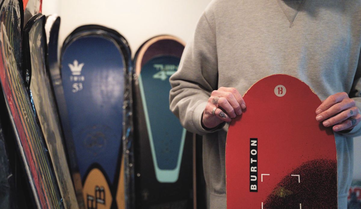 Mark Edlund Has an Impressive Snowboard Collection