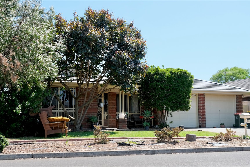 A house in a suburban street.