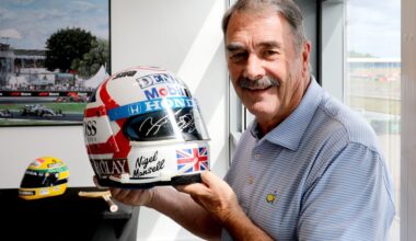 Own Mansell's helmet and gloves from his most underrated F1 season