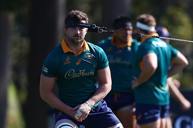 Jeremy Williams during training at Ballymore Stadium.