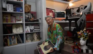 Dick Lee in the study room at his house on June 25, 2026.