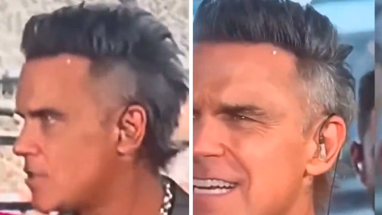 Robbie Williams caught in awkward live TV gaffe during World Cup Final broadcast