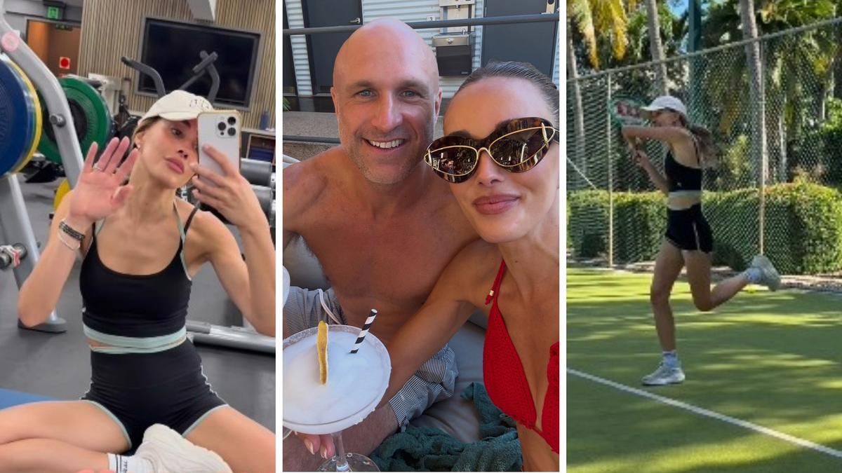Cable Beach with the Judds: Chris and Bec enjoy margaritas and family time in Broome