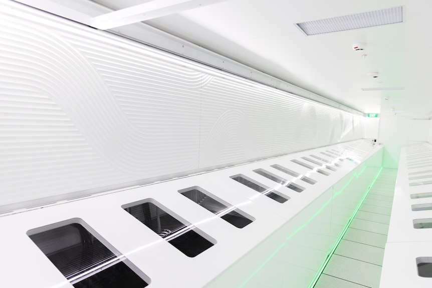 A high tech room.
