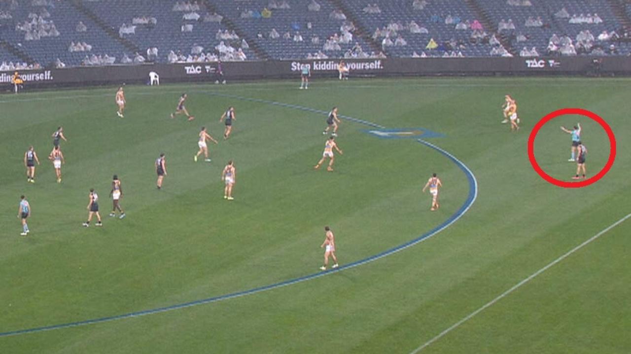 AFL 2026: Carlton Blues irate with Jack Ginnivan free kick call, video, reaction, umpiring