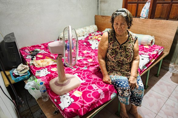 Thanchanok  Donhomla’s great aunt  Mee Boonsert in her home, where the teen often stayed. 