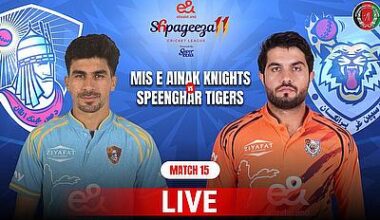 Shpageeza Cricket League T20 2026: Mis-e-Ainak Knights vs Speenghar Tigers Live Cricket Streaming