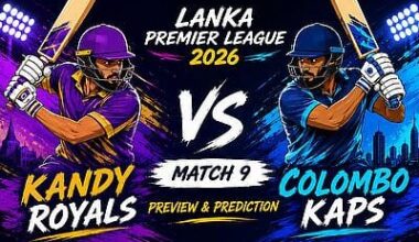 Lanka Premier League 2026 – Kandy Royals vs Colombo Kaps, Match 9 – Expert Form Guides, Insights & InPlay Match Predictions – July 23
