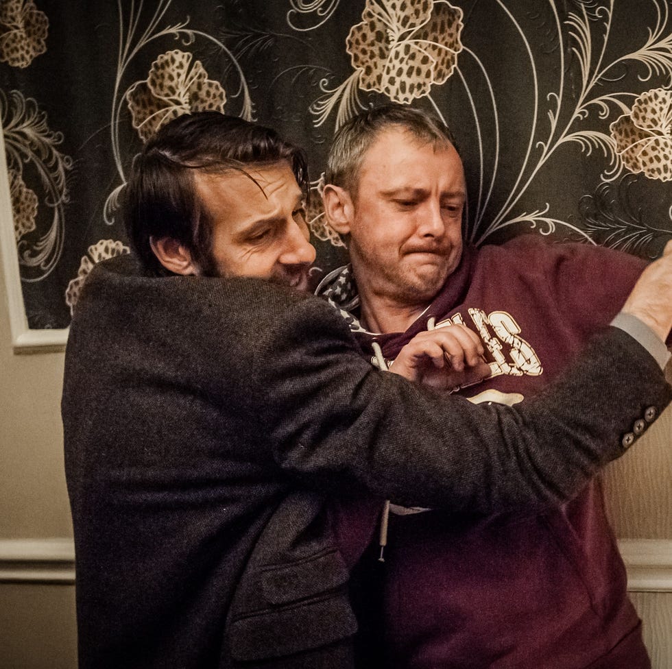 editorial use only mandatory credit: photo by itv/shutterstock (4232004eu) craig parkinson as detective inspector sean devlin and john simm as detective sergeant marcus farrow. prey tv programme. 2014 on the run accused of a terrible crime, manchester detective marcus farrow tries to prove his innocence while being hunted by his former friends and colleagues. editorial use only mandatory credit: photo by itv/shutterstock (4232004eu) craig parkinson as detective inspector sean devlin and john simm as detective sergeant marcus farrow. prey tv programme. 2014 on the run accused of a terrible crime, manchester detective marcus farrow tries to prove his innocence while being hunted by his former friends and colleagues.