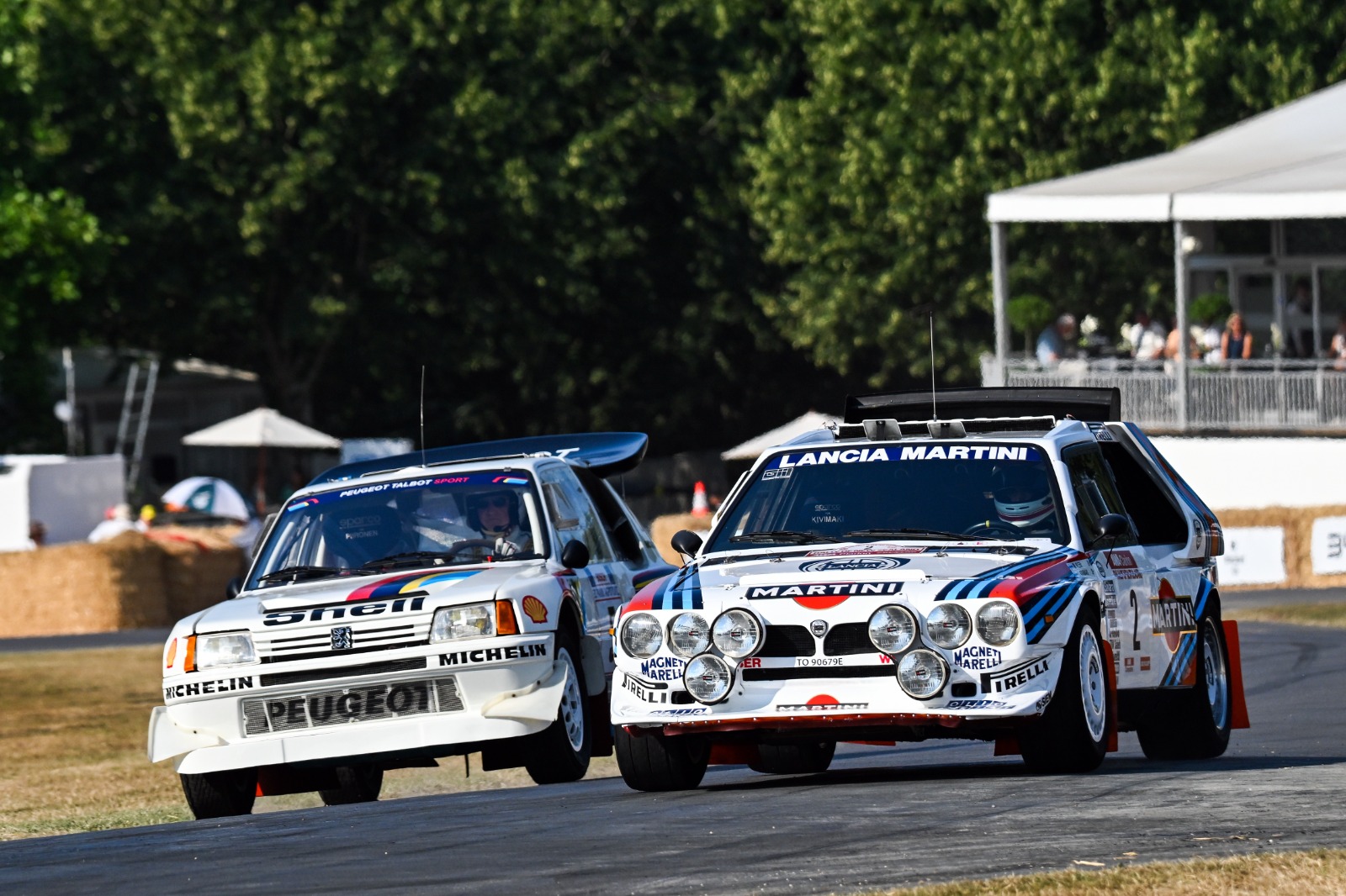 Lancia vs Peugeot was a rivals highlight to mark 40 years since their WRC battle