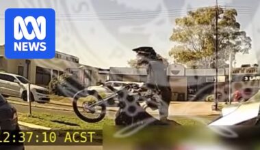 SA Police film electric motorcycle rider doing wheelie while attending another crash