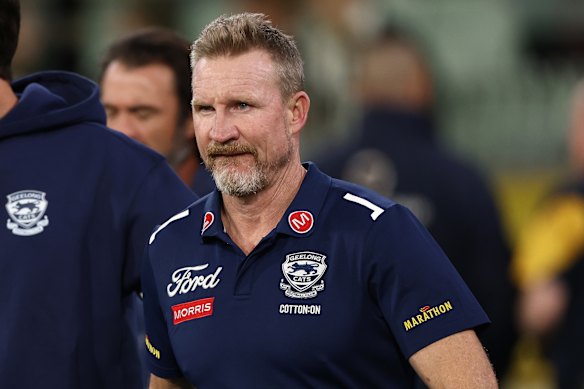 Nathan Buckley has reintegrated to coaching at the Cats