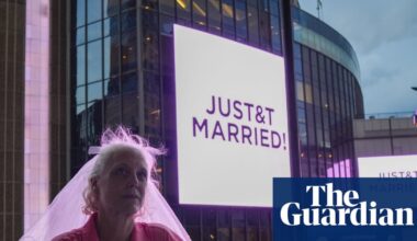 Fans and A-list stars gather for the wedding of Taylor Swift and Travis Kelce in New York – in pictures - The Guardian