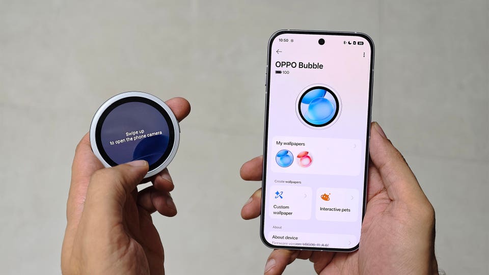 Setting up the Oppo Bubble is an easy and intuitive process.