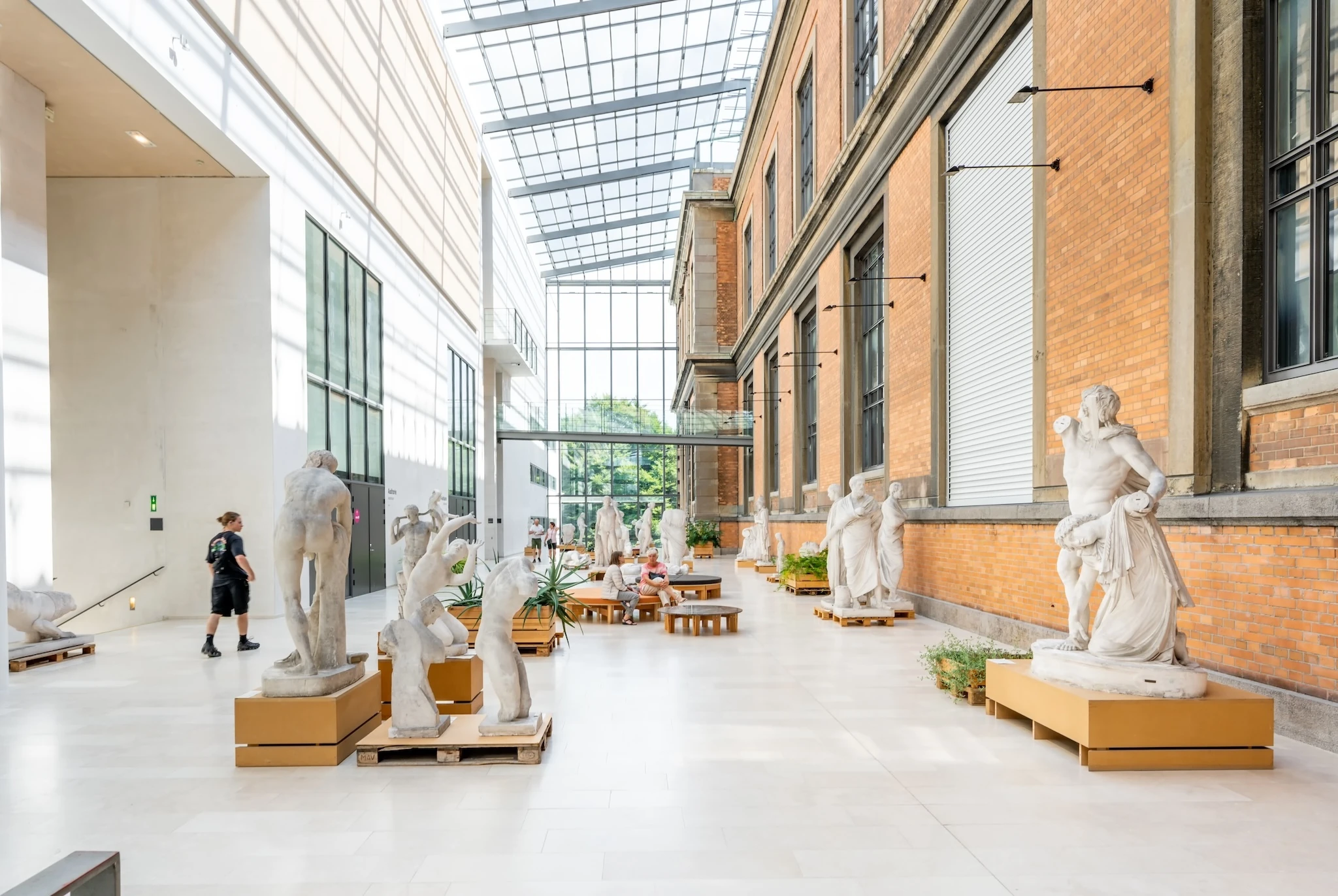 Interior hall of the National Gallery of Denmark, Copenhagen