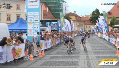 Celebration for Red Bull and Van Poppel in Romania