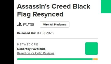 The ‘Assassin’s Creed Black Flag Resynced’ Metacritic Review Score Is In