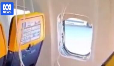 Passenger hospitalised after being partially sucked out of window on Ryanair flight from Greece