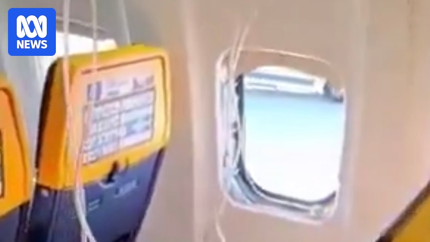 Passenger hospitalised after being partially sucked out of window on Ryanair flight from Greece