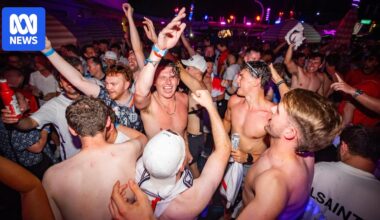 World Cup: England and Norway fans make late dash to Miami for football's spring break