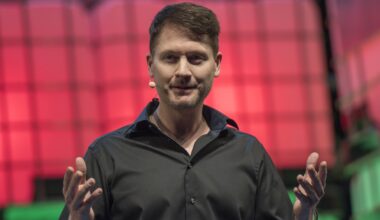 Tech entrepreneur Bryan Johnson speaking at an event.