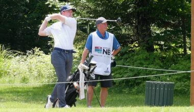 N.B. golf amateur tees off in first pro tournament, caddied by Canadian champion dad