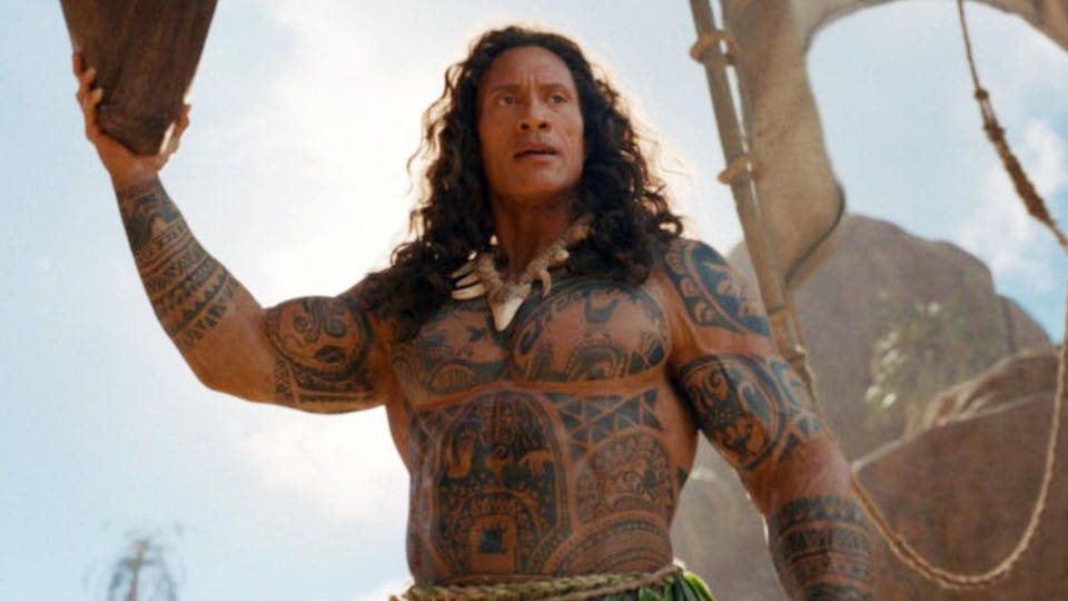 Dwayne The Rock Johnson in "Moana."