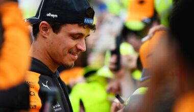Lando Norris reflects on childhood dream during Goodwood Festival of Speed balcony celebration