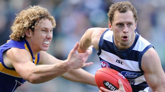 Geelong player James Kelly.