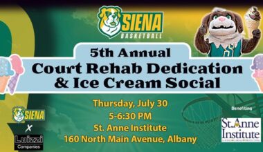 Fifth Annual Siena Basketball Court Rehab Dedication and Ice Cream Social Set For July 30