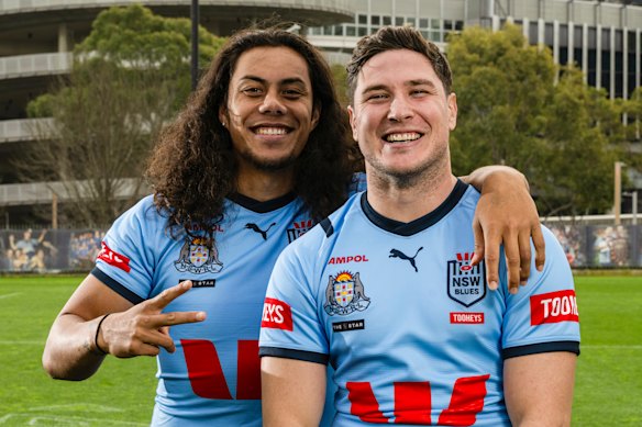 Jarome Luai and Mitchell Moses won an Origin series in 2024 as the NSW halves pairing.