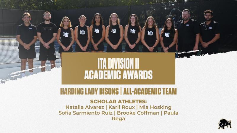 Harding Women’s Tennis Earns ITA All-Academic Team Honors; Six Named Scholar-Athletes