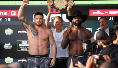Photos: PFL Austin weigh-ins, fighter faceoffs