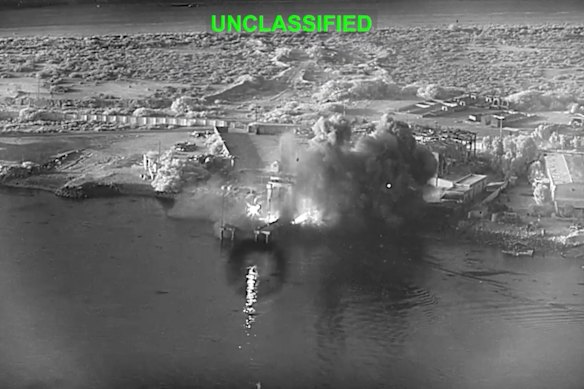 US drones hit Bandar Abbas Naval Base earlier this week.