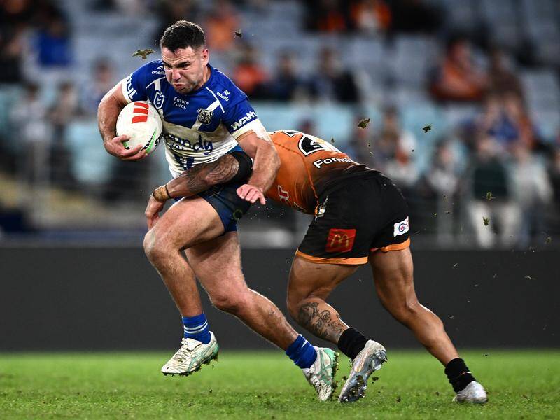 Sean O'Sullivan made a career statement with his performance for Canterbury against West Tigers. Photo: Dan Himbrechts/AAP PHOTOS