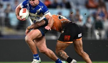 Sean O'Sullivan made a career statement with his performance for Canterbury against West Tigers. Photo: Dan Himbrechts/AAP PHOTOS