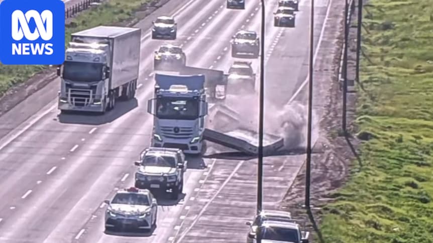 Truck driver reported after concrete slabs fell on North-South Motorway