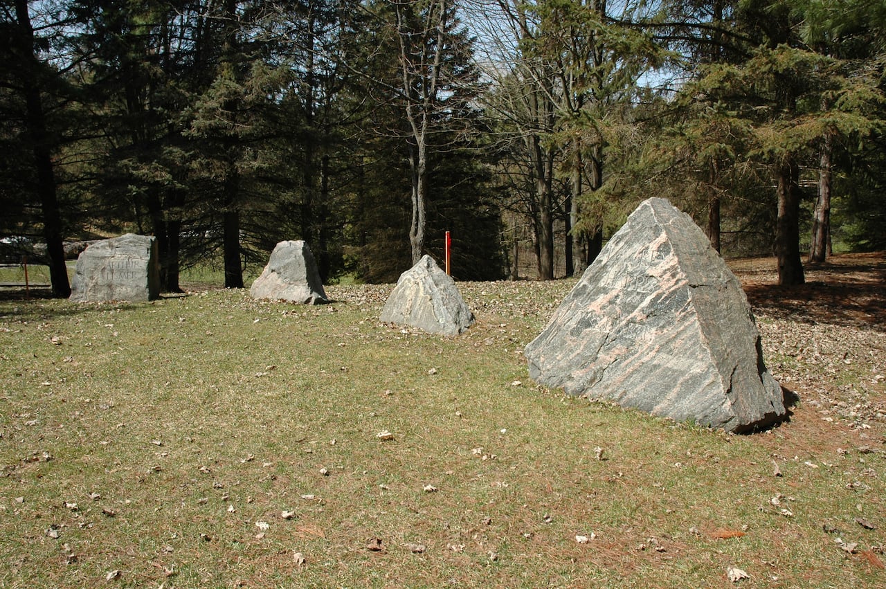Gravestones.