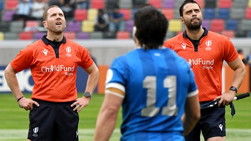 World Rugby investigates Argentina players after aggressive clash with referee Angus Gardner