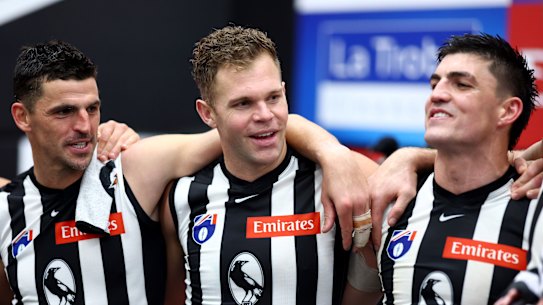 On the march: The Magpies have momentum, and can sniff a top six finish.